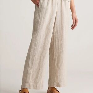 Quince Linen Wide Leg Pants XS 28” Inseam